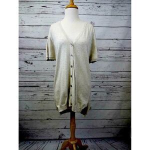 Sweater Project M Cream Blueberry Cardigan